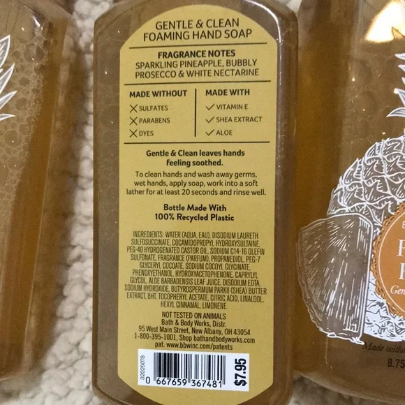 NEW- Bath & Body Works- Pineapple Prosecco - Picture 3 of 3